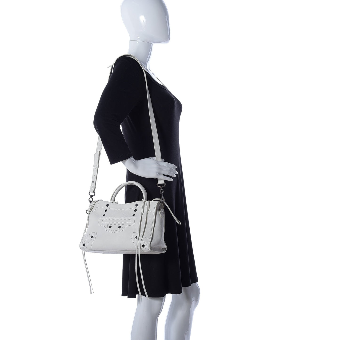 Veau Soyeux Perforated Blackout Hardware S City White