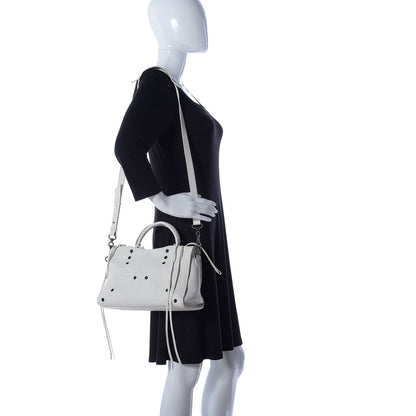Balenciaga Veau Soyeux Perforated Blackout Hardware S City White 2 of 10