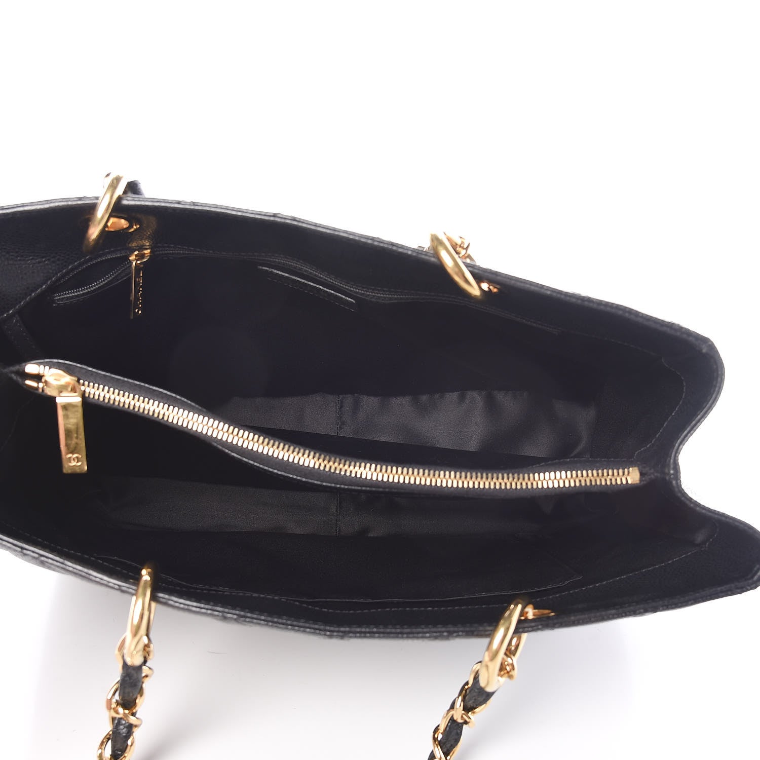 Chanel Caviar Quilted Grand Shopping Tote GST Black 5 of 9