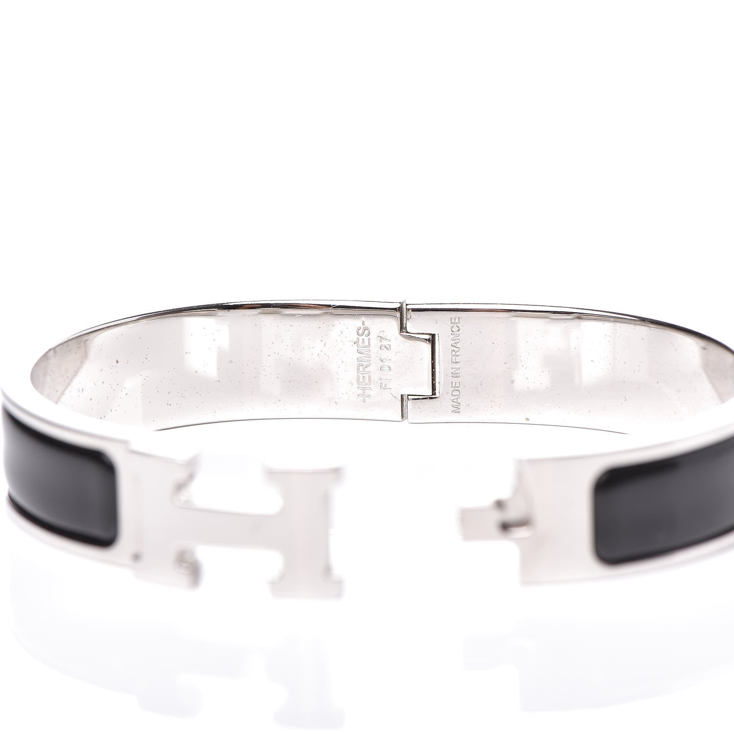 Hermes Enamel Narrow Clic Clac H Bracelet PM Black 5 of 7