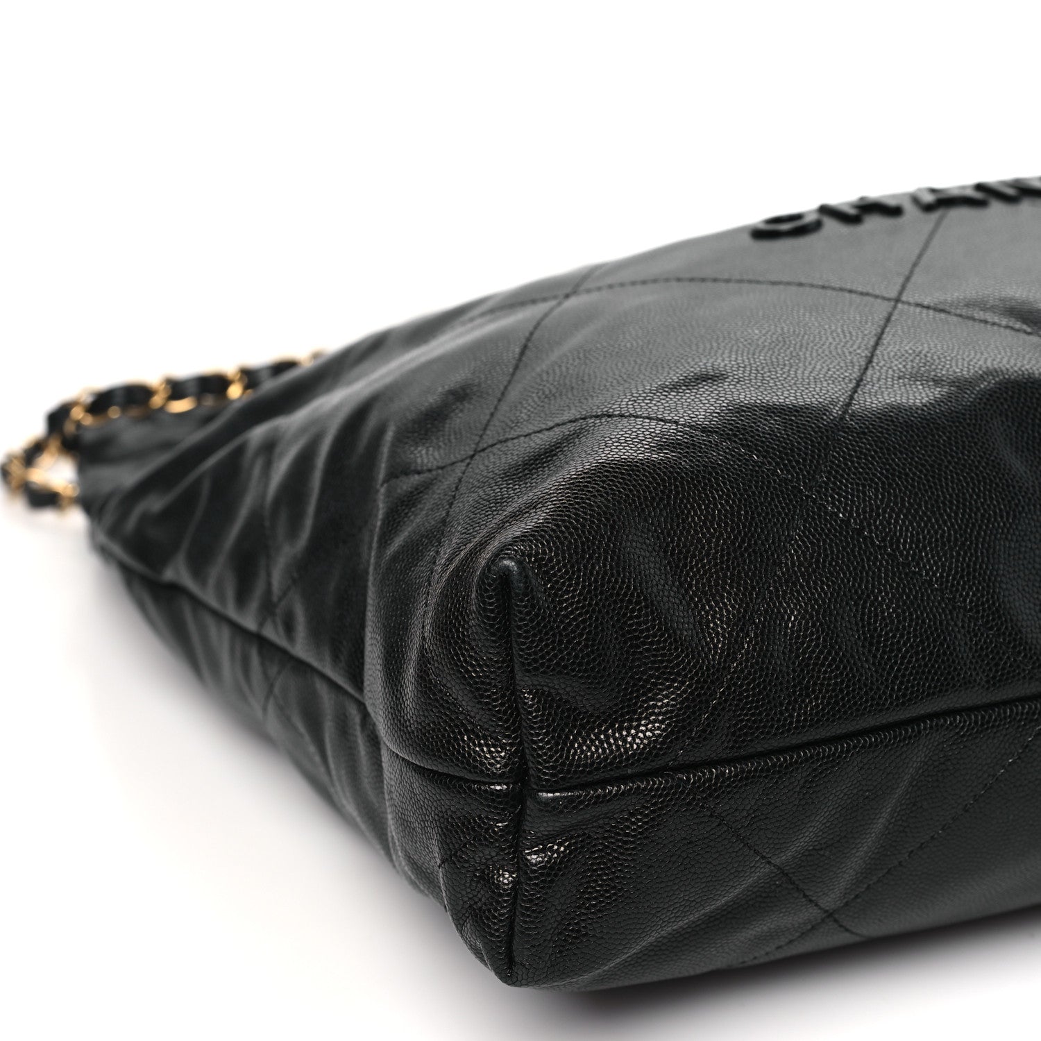 Chanel Shiny Caviar Quilted Monochrome 22 Black 9 of 10