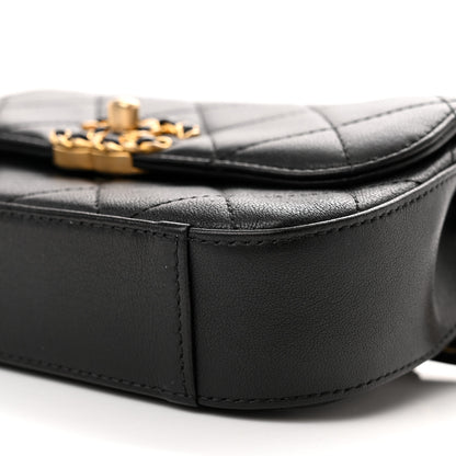 Chanel Lambskin Quilted Chain Infinity Waist Belt Bag Black 10 of 10
