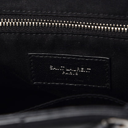 Saint Laurent Calfskin Y Quilted Monogram Small Loulou Backpack Black 7 of 8