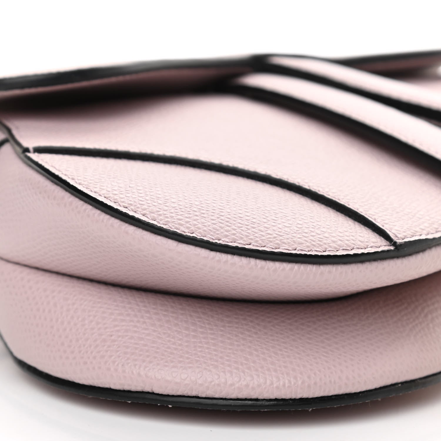 Christian Dior Grained Calfskin Mini Saddle Bag Light Pink 8 of 9