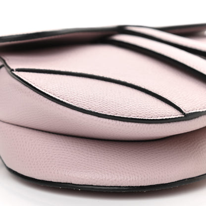Christian Dior Grained Calfskin Mini Saddle Bag Light Pink 8 of 9