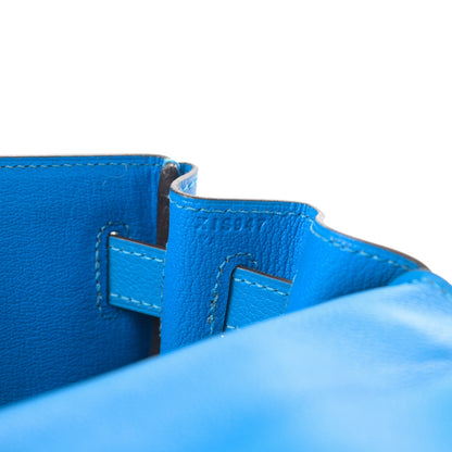 Hermes Evercolor Kelly Retourne 28 Bleu Hydra 7 of 16