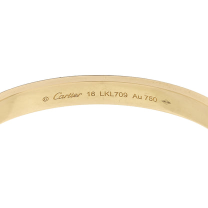 Cartier 18K Yellow Gold LOVE Bracelet 16 6 of 9