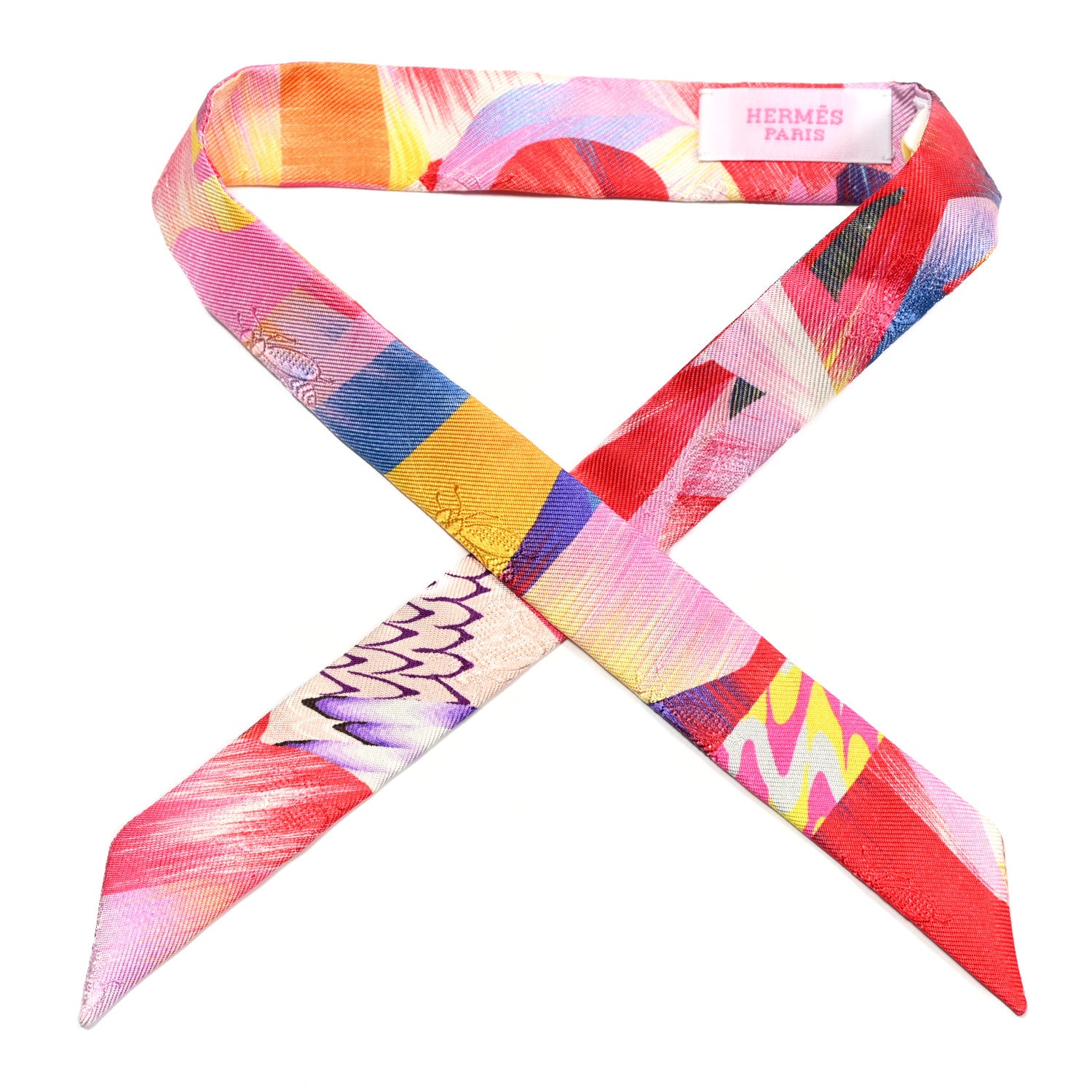 Hermes Silk Marble Doll Twilly Rose Multicolor 1 of 3