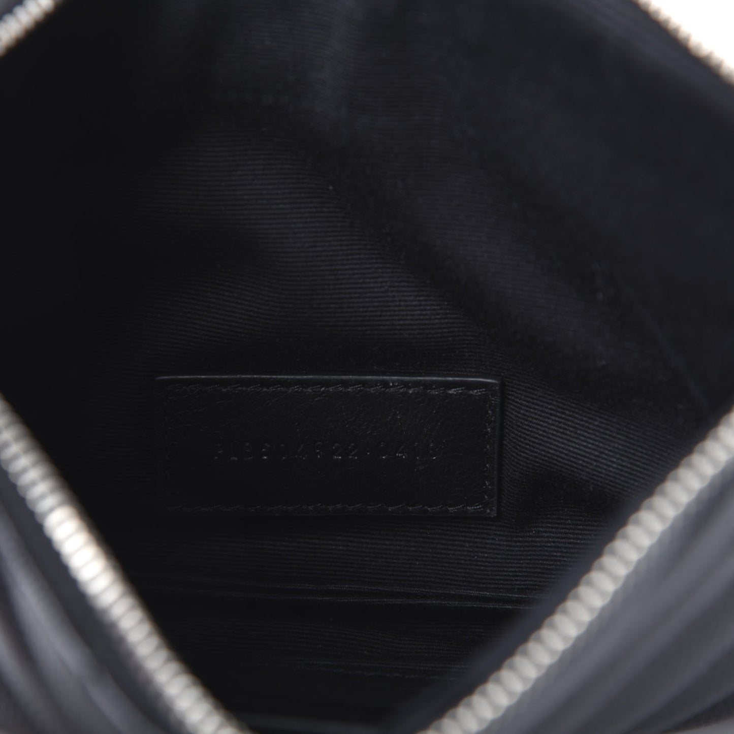 Grain De Poudre Chevron Monogram Bill Pouch Black
