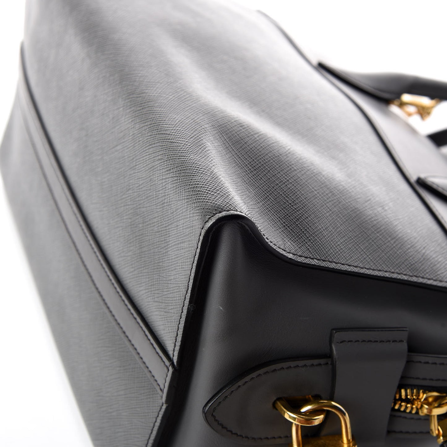 Saffiano City Calfskin Medium Esplanade Tote Mercurio