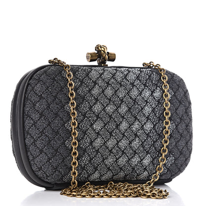 Bottega Veneta Lurex Intrecciato Chain Knot Clutch 3 of 9