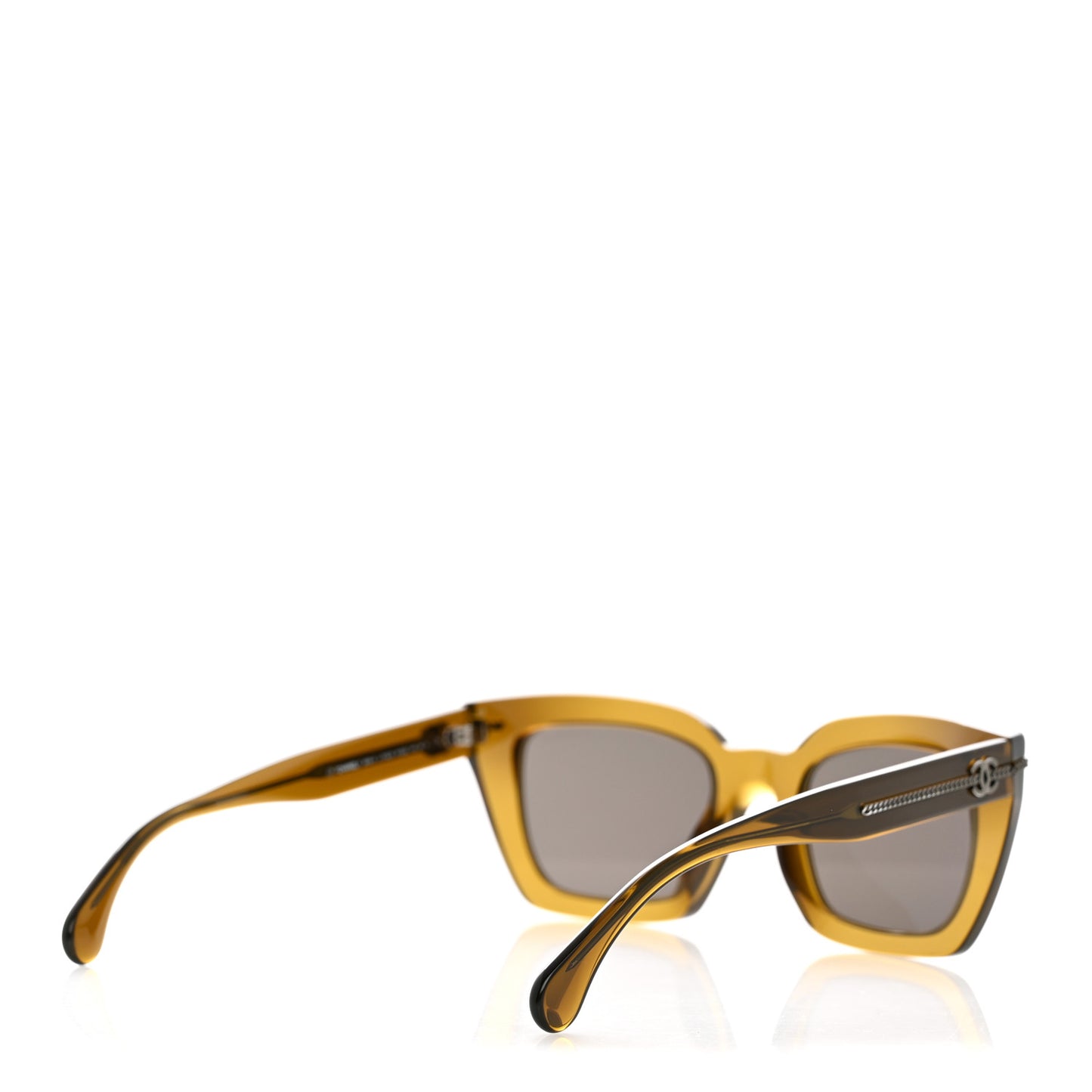 Acetate Square Sunglasses 5509-A Khaki