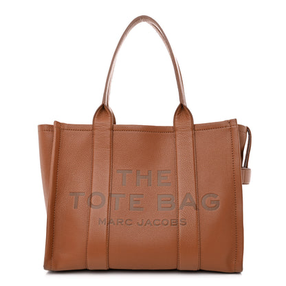 Marc Jacobs Grained Calfskin Large The Tote Bag Argan Oil 1 of 11