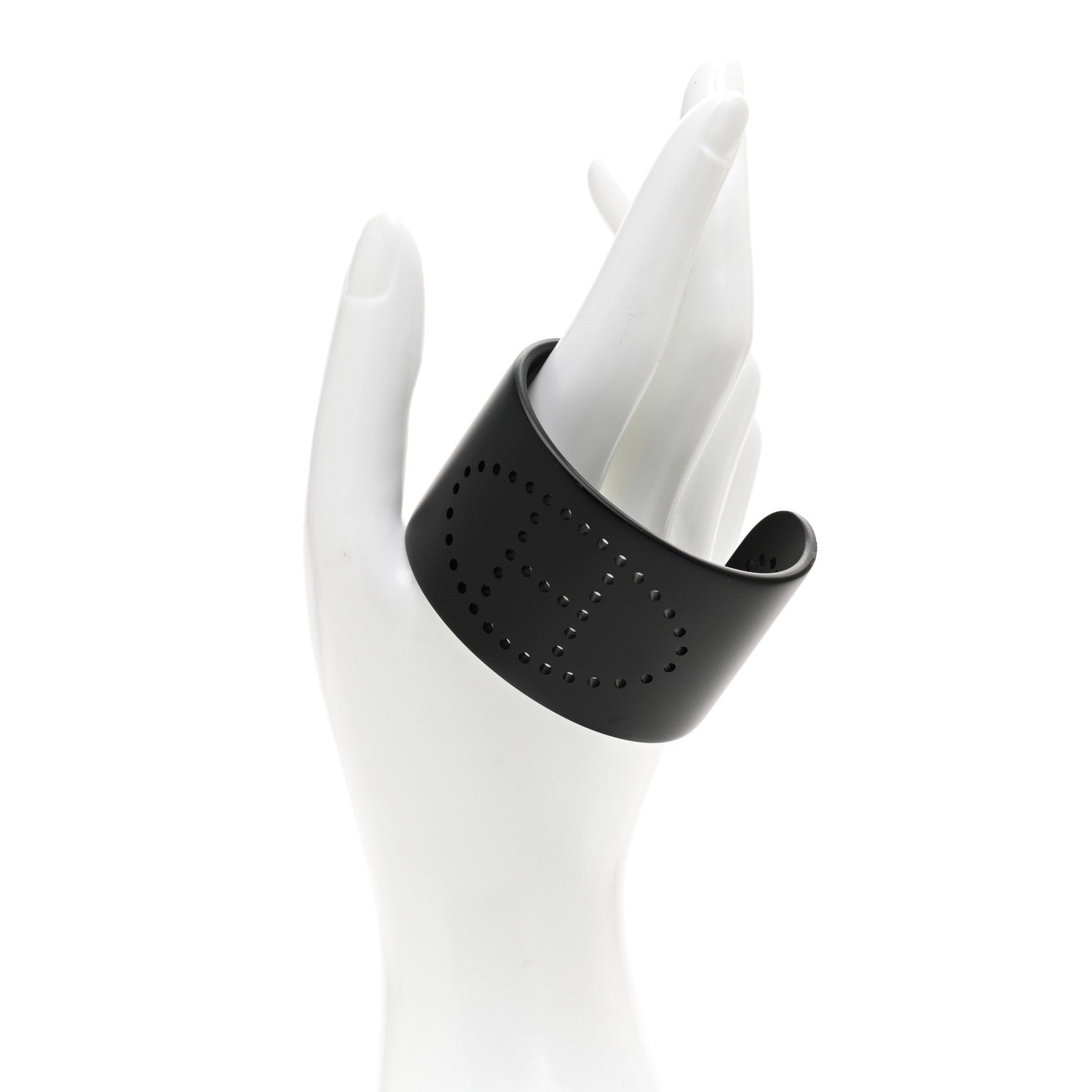 Hermes Aluminium Evelyne Sunset Cuff Bracelet Black 2 of 7