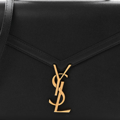 Saint Laurent Grain de Poudre Medium Classic Monogram Cassandra Top Handle Black 8 of 11