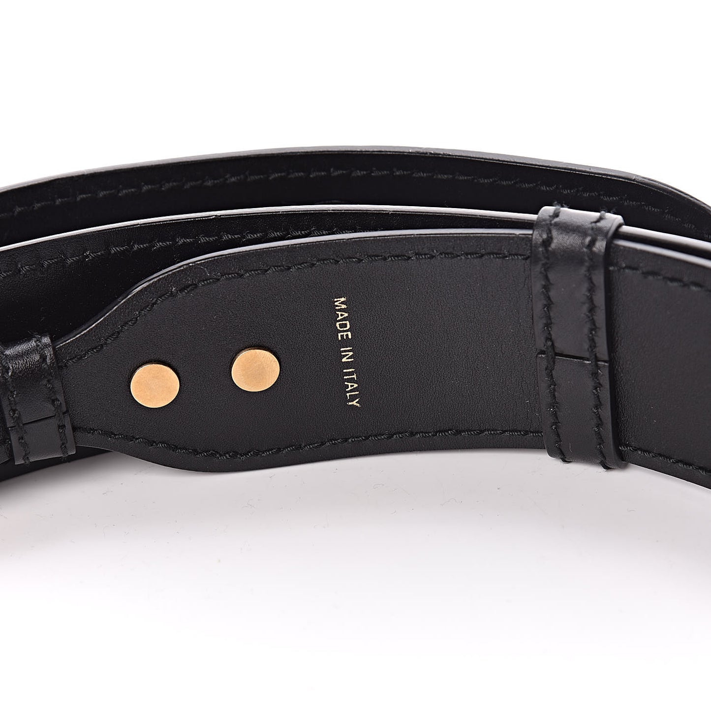 Calfskin Studded J’Adior Shoulder Strap Black
