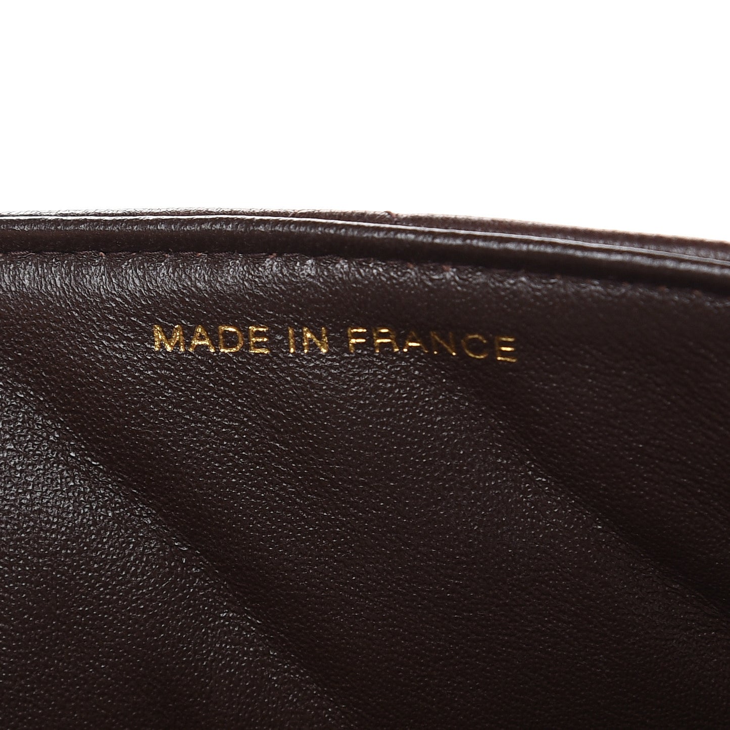 Lambskin Tortoise Square Chain Flap Brown