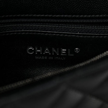 Chanel Caviar Quilted Medium Coco Handle Flap Black 6 of 10