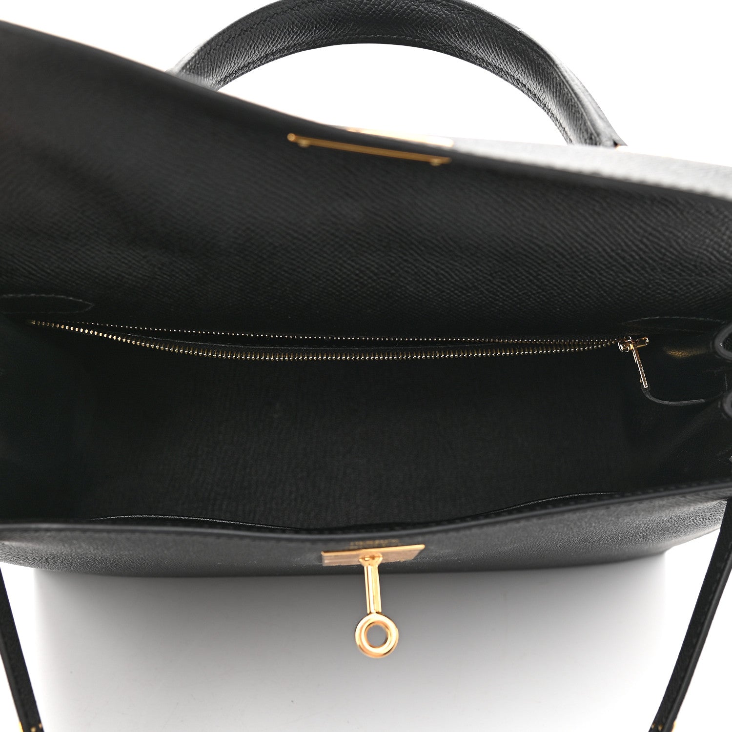 Hermes Epsom Kelly Sellier 28 Black 5 of 11
