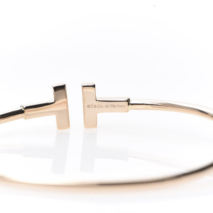 Tiffany 18K Rose Gold T Wire Bracelet 4 of 5