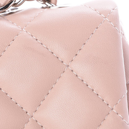 Chanel Lambskin Quilted Medium 3 Flap Light Pink 10 of 13
