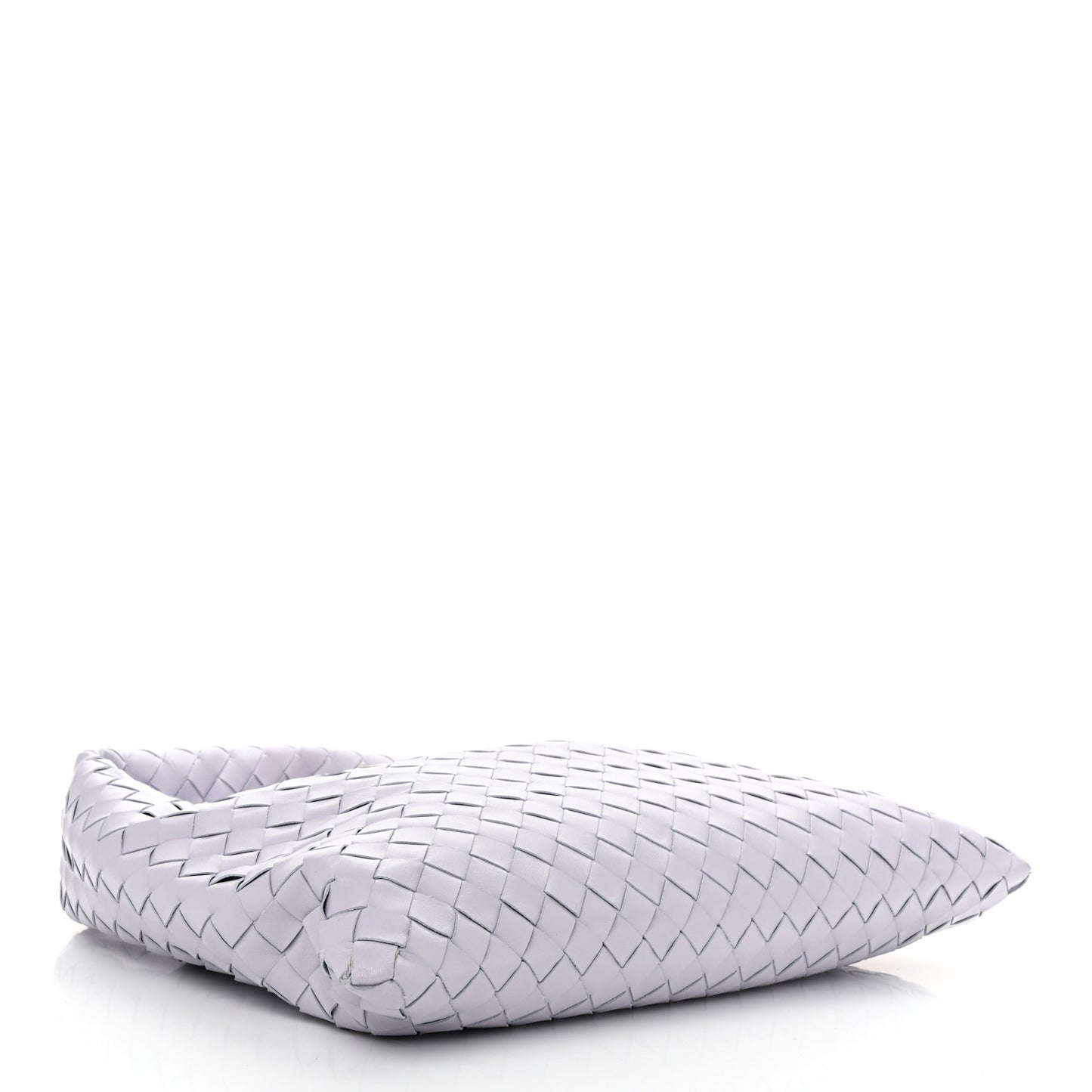 Calfskin Intrecciato Small Hop Oyster Lilac