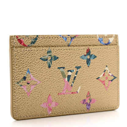 Louis Vuitton Metallic Monogram LV Garden Card Holder Gold 3 of 6