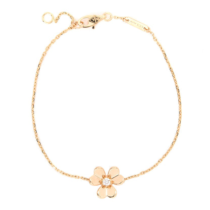 Van Cleef & Arpels 18K Yellow Gold Diamond Mini Frivole Bracelet 1 of 6