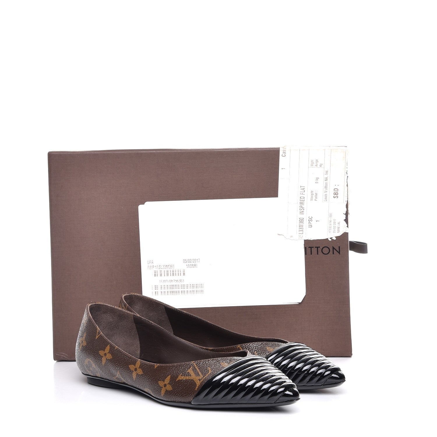 Louis Vuitton Monogram Inspired Ballerina Flats 36 9 of 9