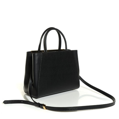 Fendi Vitello Elite Petite 2Jours Tote Black 3 of 9
