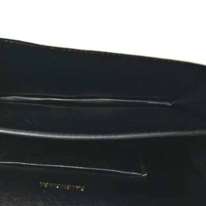 Balenciaga Patent Calfskin Lizard Embossed Sharp Crossbody Clutch White 6 of 9