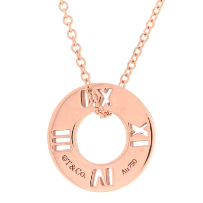Tiffany 18K Rose Gold Diamond Atlas Pierced Pendant Necklace 5 of 7