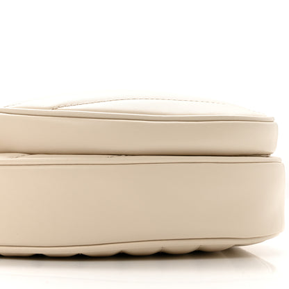 Gucci Calfskin Matelasse Diagonal Mini Interlocking G Heart Shoulder Bag Mystic White 9 of 12