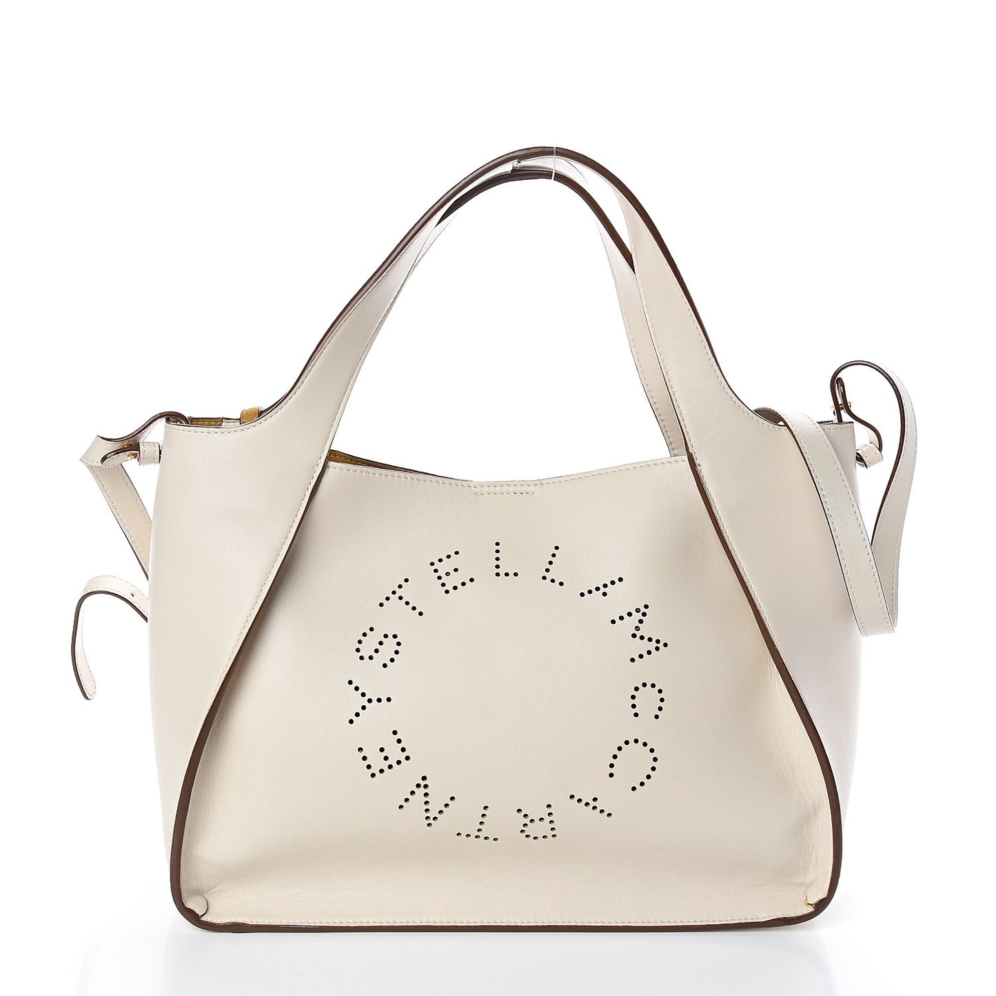 Eco Alter Nappa Perforated Crossbody Tote White