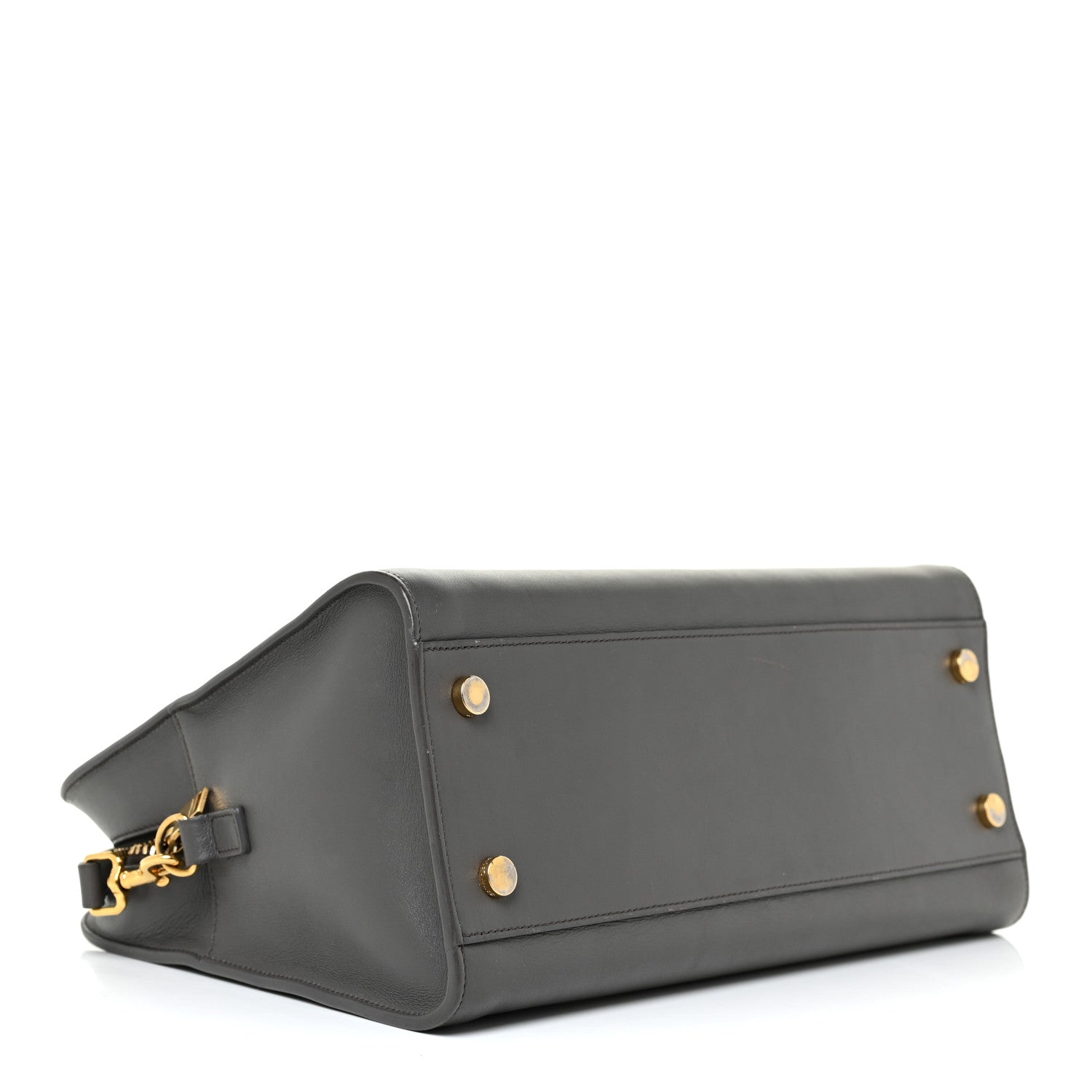 Saint Laurent Calfskin Small Monogram Cabas Grey 4 of 21