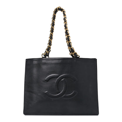Chanel Lambskin CC Tote Black 1 of 21