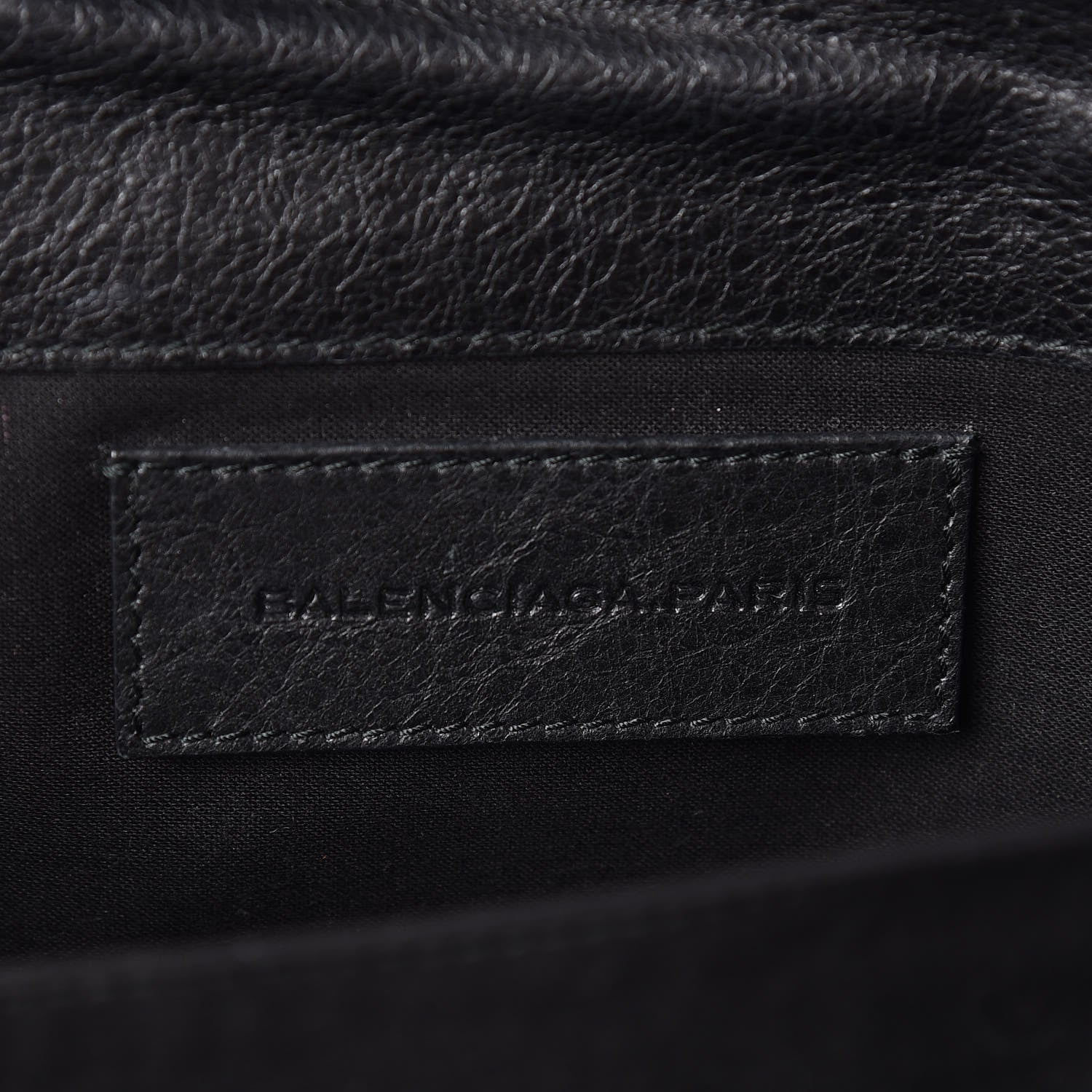 Balenciaga Agneau Classic Hardware Envelope Clutch Black 8 of 10
