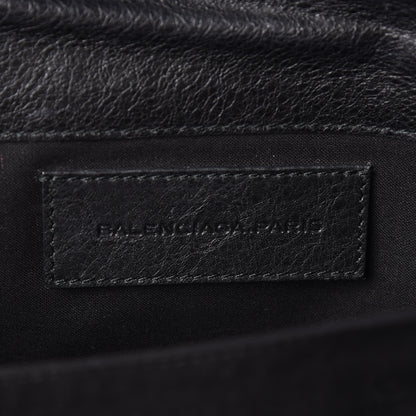 Balenciaga Agneau Classic Hardware Envelope Clutch Black 8 of 10
