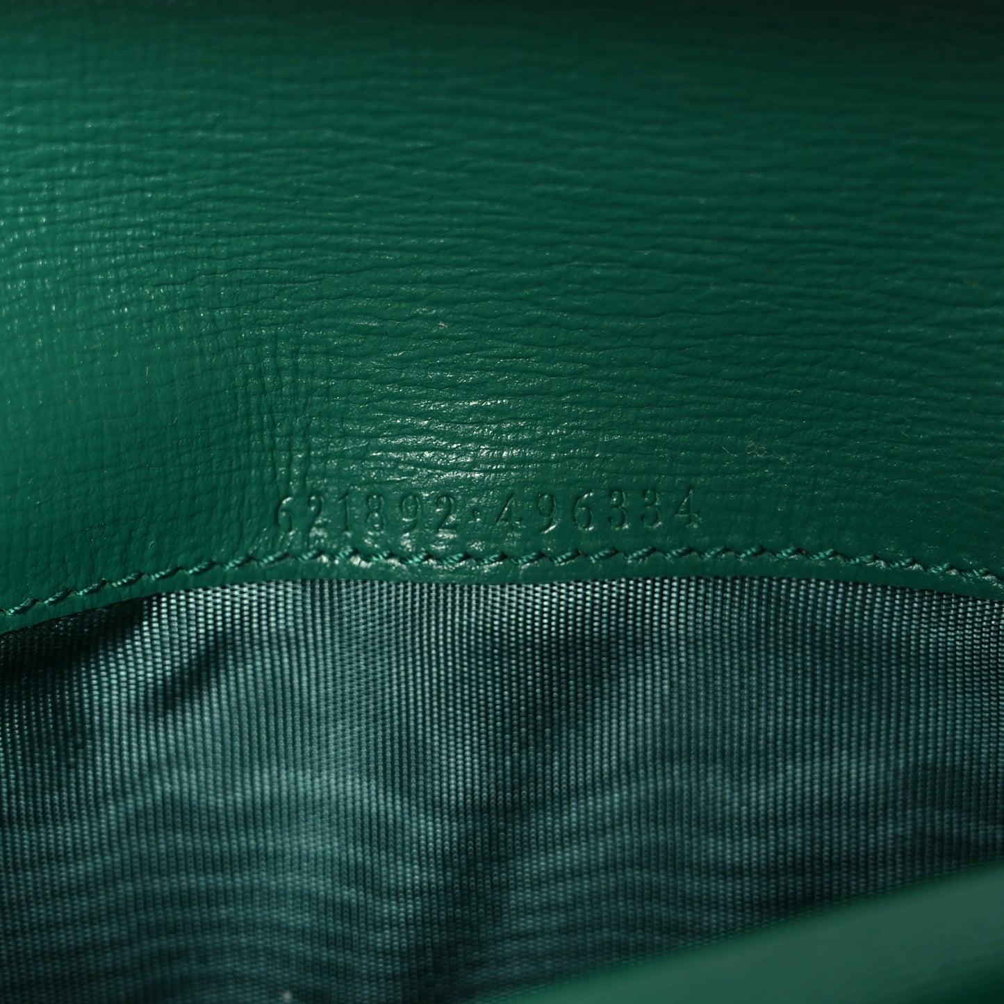 Azalea Calfskin Enamel Horsebit 1955 Wallet On Chain Emerald Green