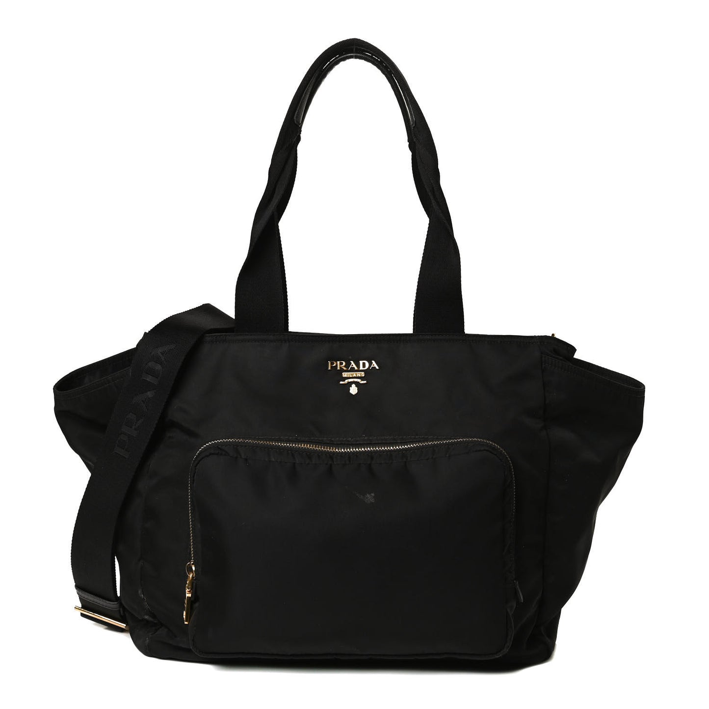 Nylon Vela Baby Bag Black