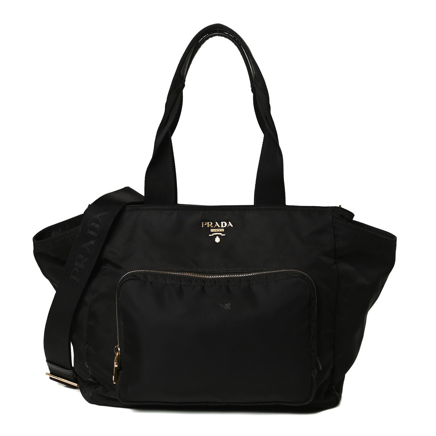 Prada Nylon Vela Baby Bag Black 1 of 14