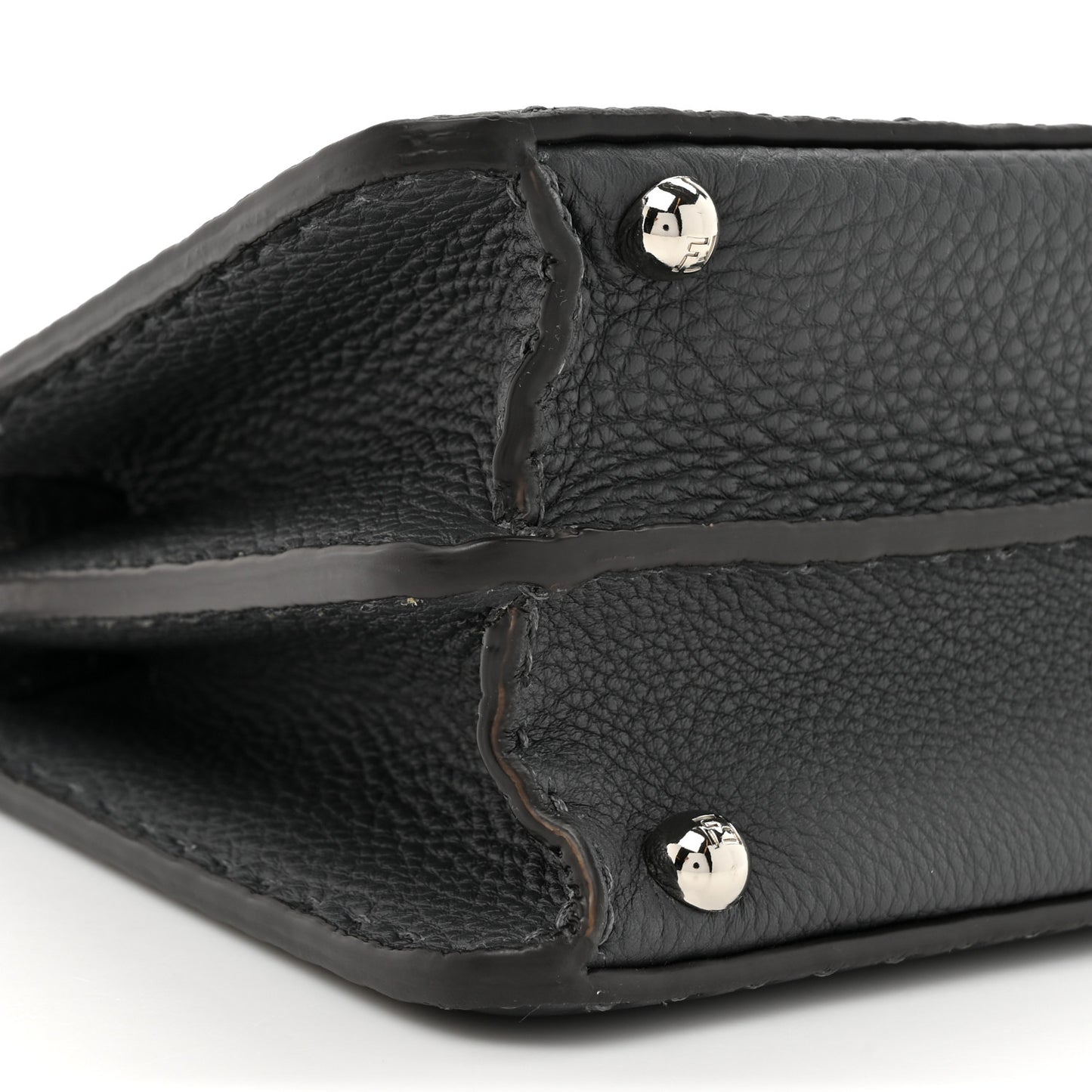 Cuoio Romano Selleria Chamois Small Peekaboo I SEE U Satchel Asfalto Camelia
