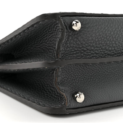 Fendi Cuoio Romano Selleria Chamois Small Peekaboo I SEE U Satchel Asfalto Camelia 10 of 12
