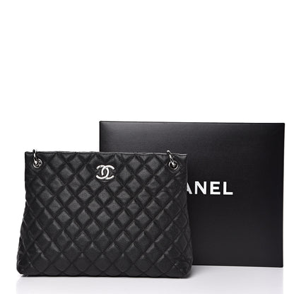 Chanel Caviar Quilted Large CC Shopping Tote Black 11 of 11