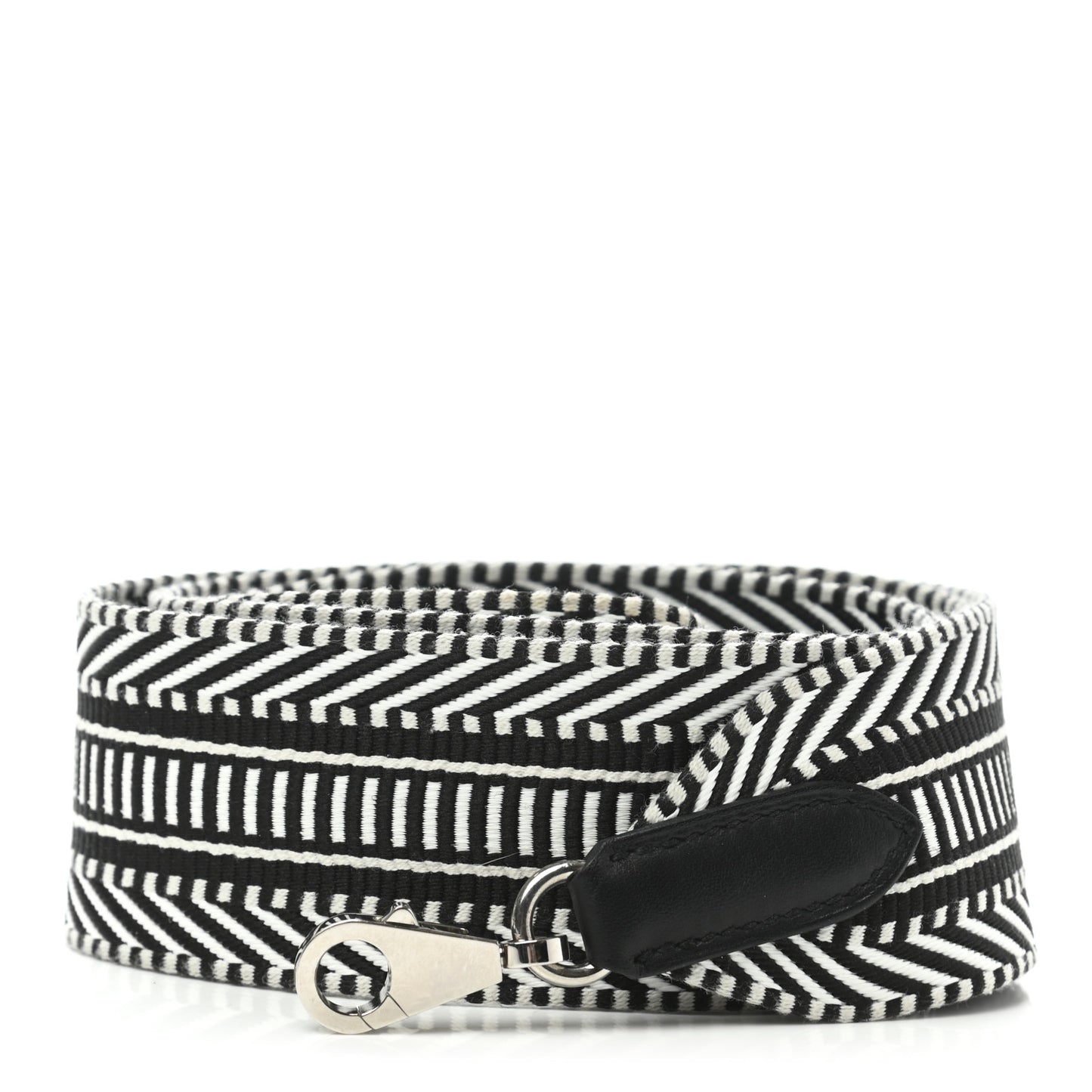 Toile Swift 50mm Sangle Cavale Shoulder Strap Black Ecru