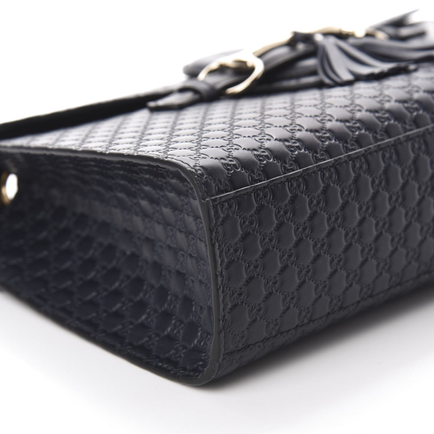 Soft Microguccissima Medium Emily Chain Shoulder Bag Blue