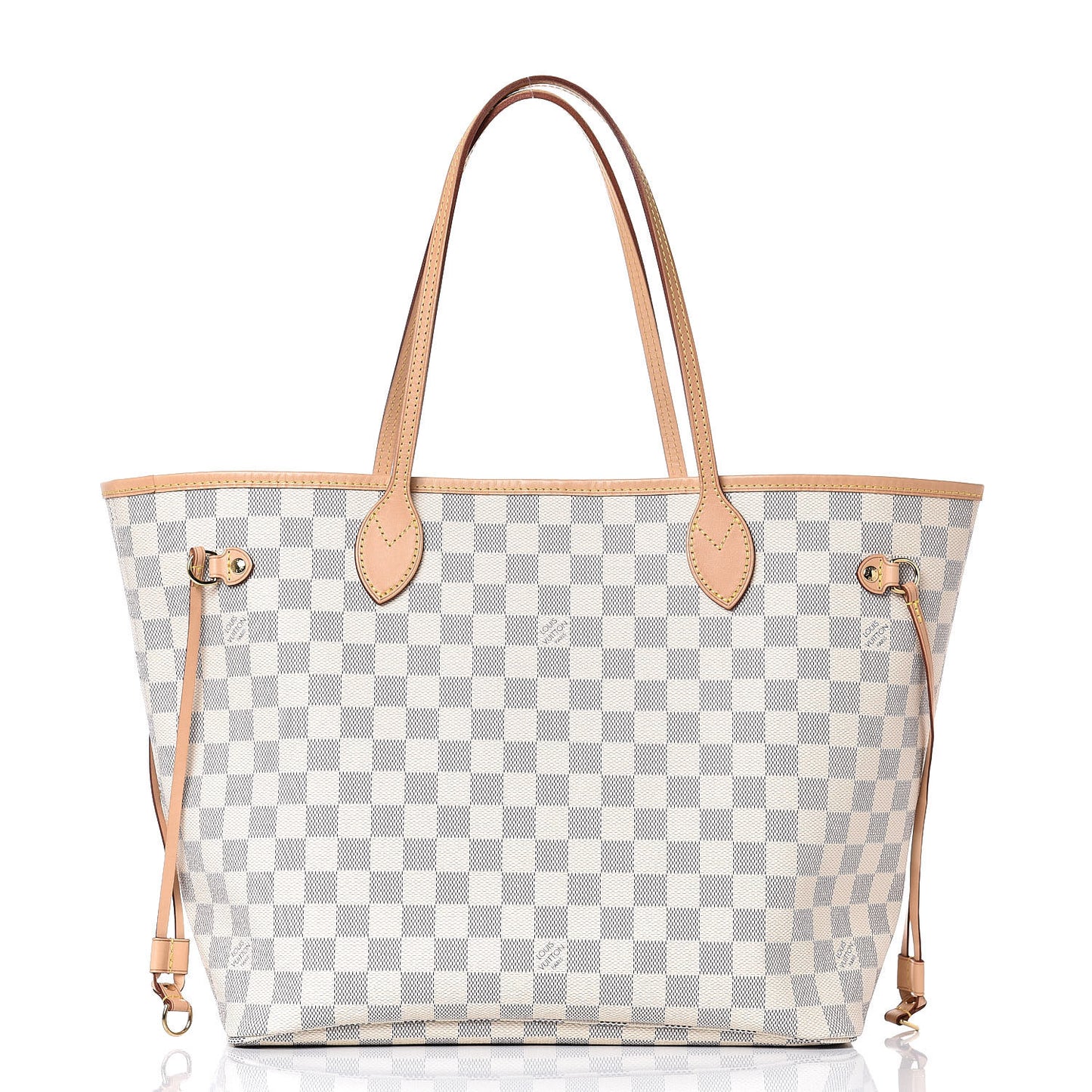 Damier Azur Neo Neverfull MM Rose Ballerine