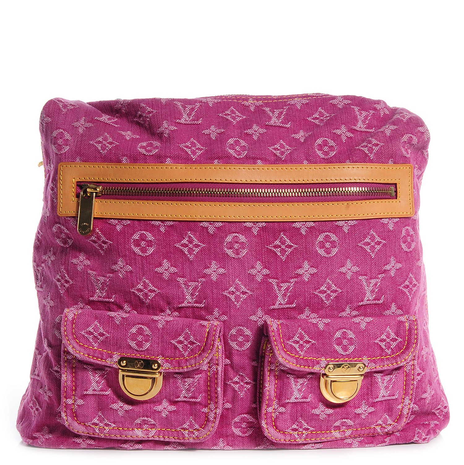 Louis Vuitton Denim Baggy GM Fuchsia 1 of 7