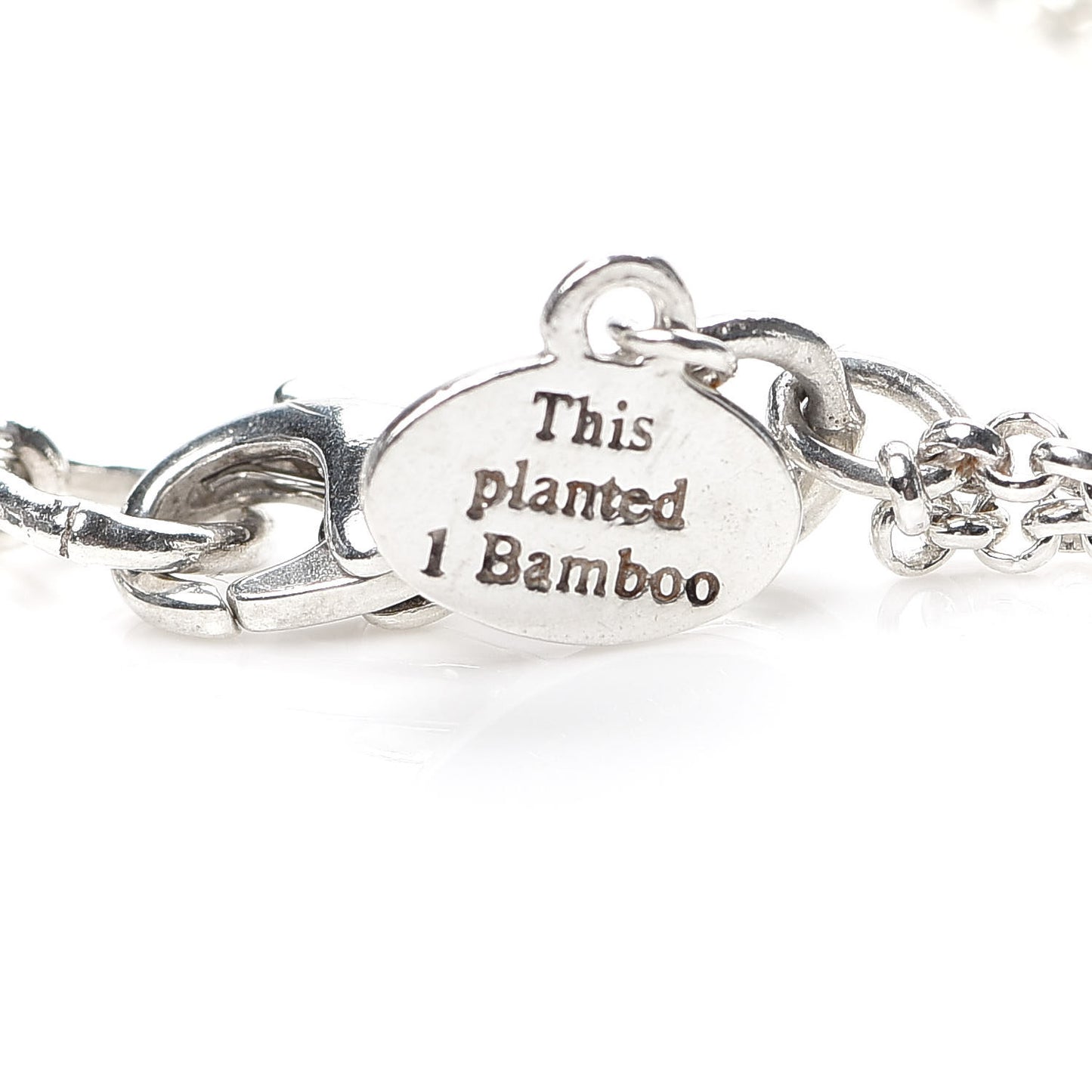 Sterling Silver Bamboo Interlocking Hearts Bracelet