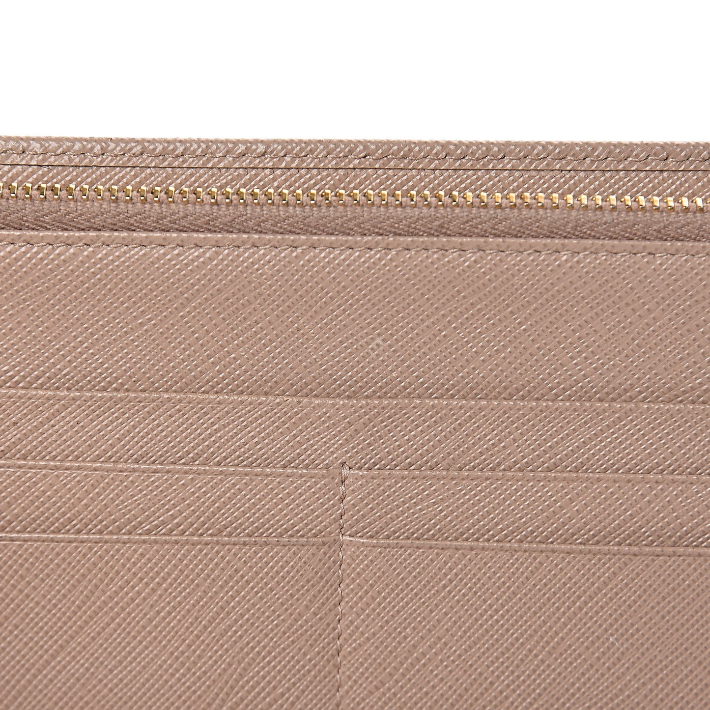 Saffiano Metal Double Snap Travel Wallet Cammeo
